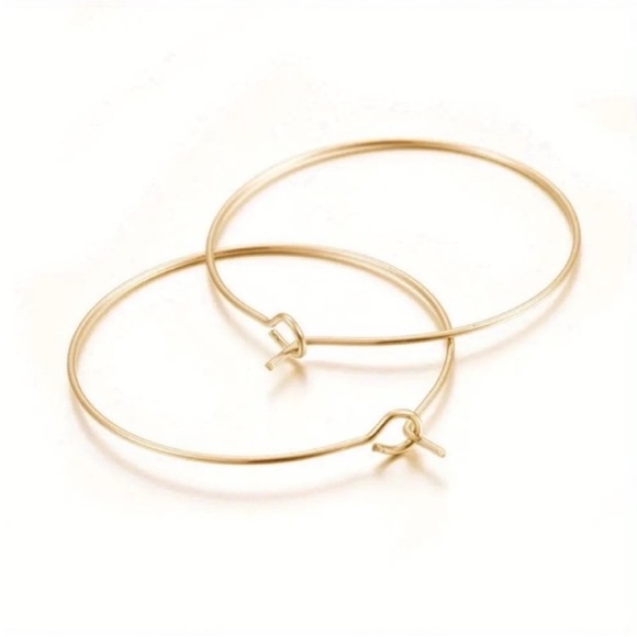Madewell Jewelry - New! Madewell 14K Gold Plated Hoop Earrings (1001) NWOT